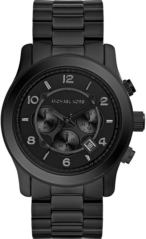 michael kors negro|Michael Kors black diamond watch.